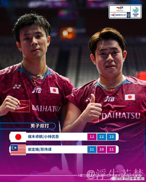 苏迪曼杯小组赛：日本对阵马来西亚 2